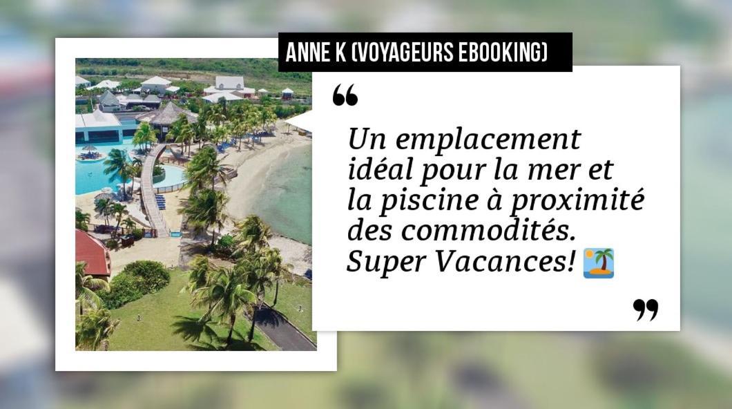 Romantique Et Bel Appartement En Bord De La Mer, Piscine Surveillee Et Belle Plage A 50M Saint-Francois  Esterno foto
